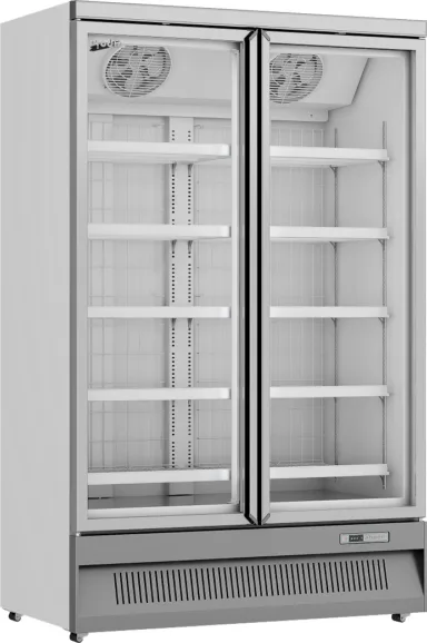 Prodis XPD1250-N-G-LE Heavy Duty Low Energy Double Door Display Freezer