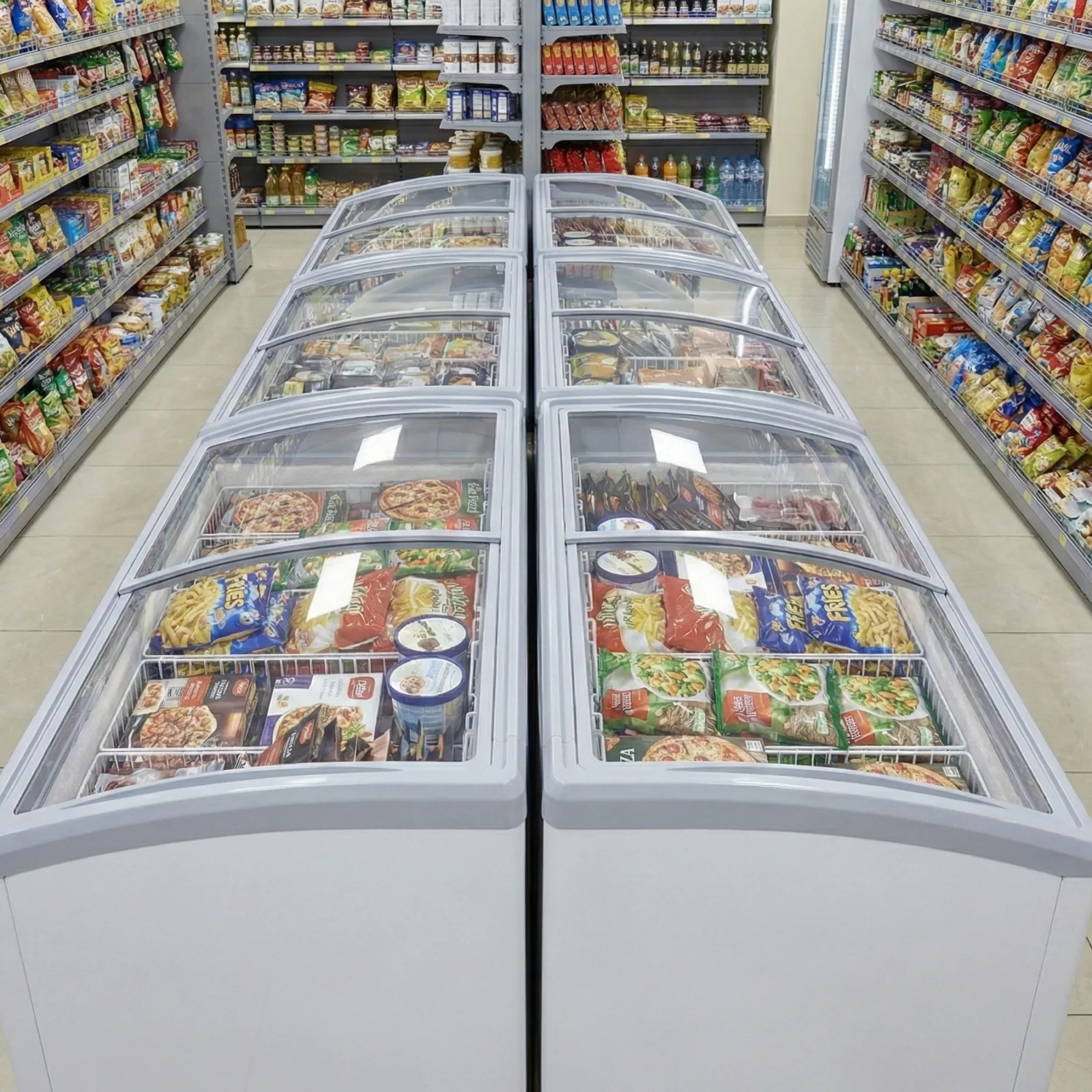 Prodis NVC5 Curved Glass Display Freezer – 546L - Image 4