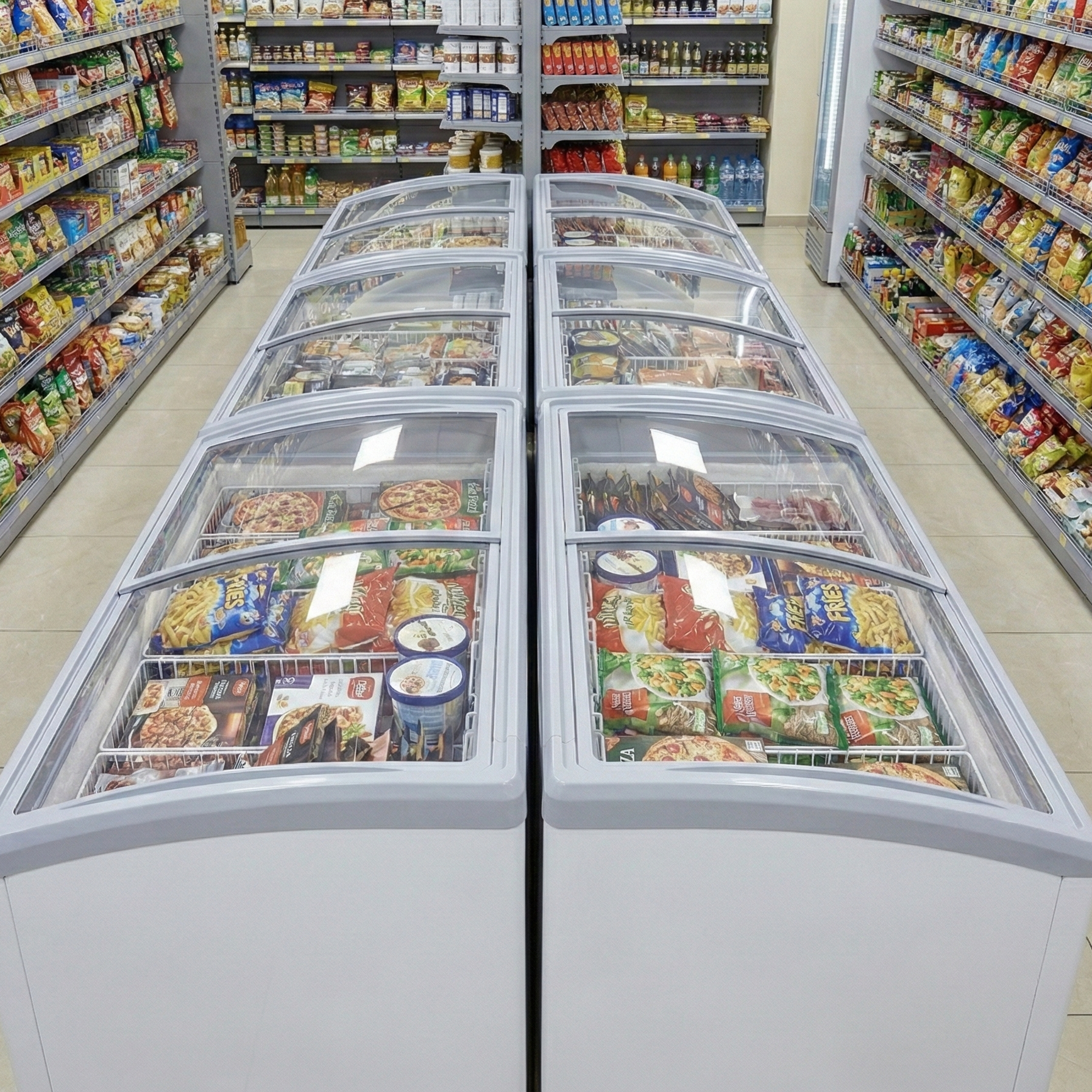 Prodis NVC5 Curved Glass Display Freezer – 546L - Image 4