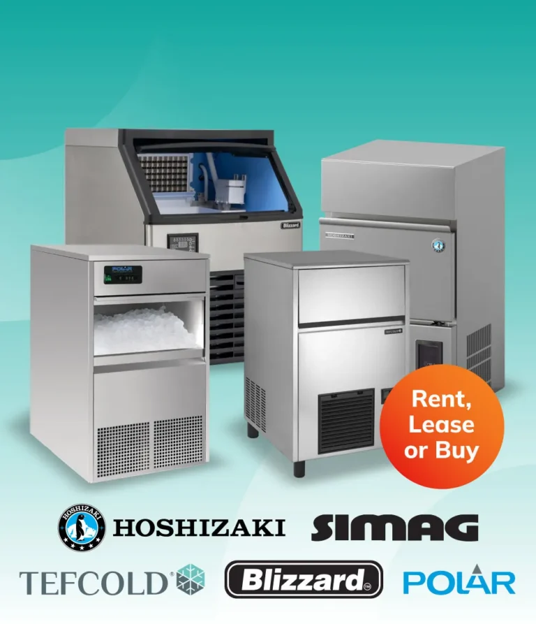 Commercial ice machines from Hoshizaki and other leading brands