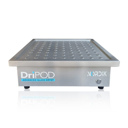 DriPod 400 glass dryer front facing low angle with no basket image
