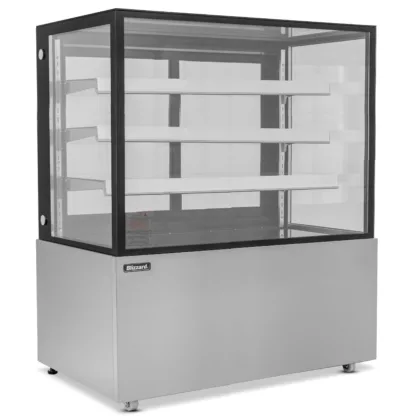 1.5m Triple Tier Heated Flat Glass Display Unit
