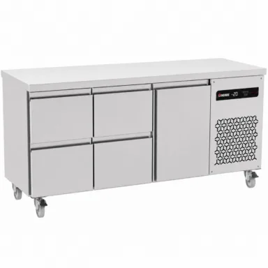 429L Four Drawers Single Door Gastronorm Counter Refrigerator