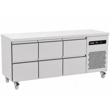 429L Six Drawer Gastronorm Counter Refrigerator
