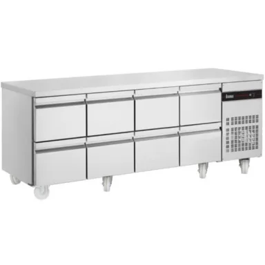 583L Eight Drawer Gastronorm Counter Refrigerator