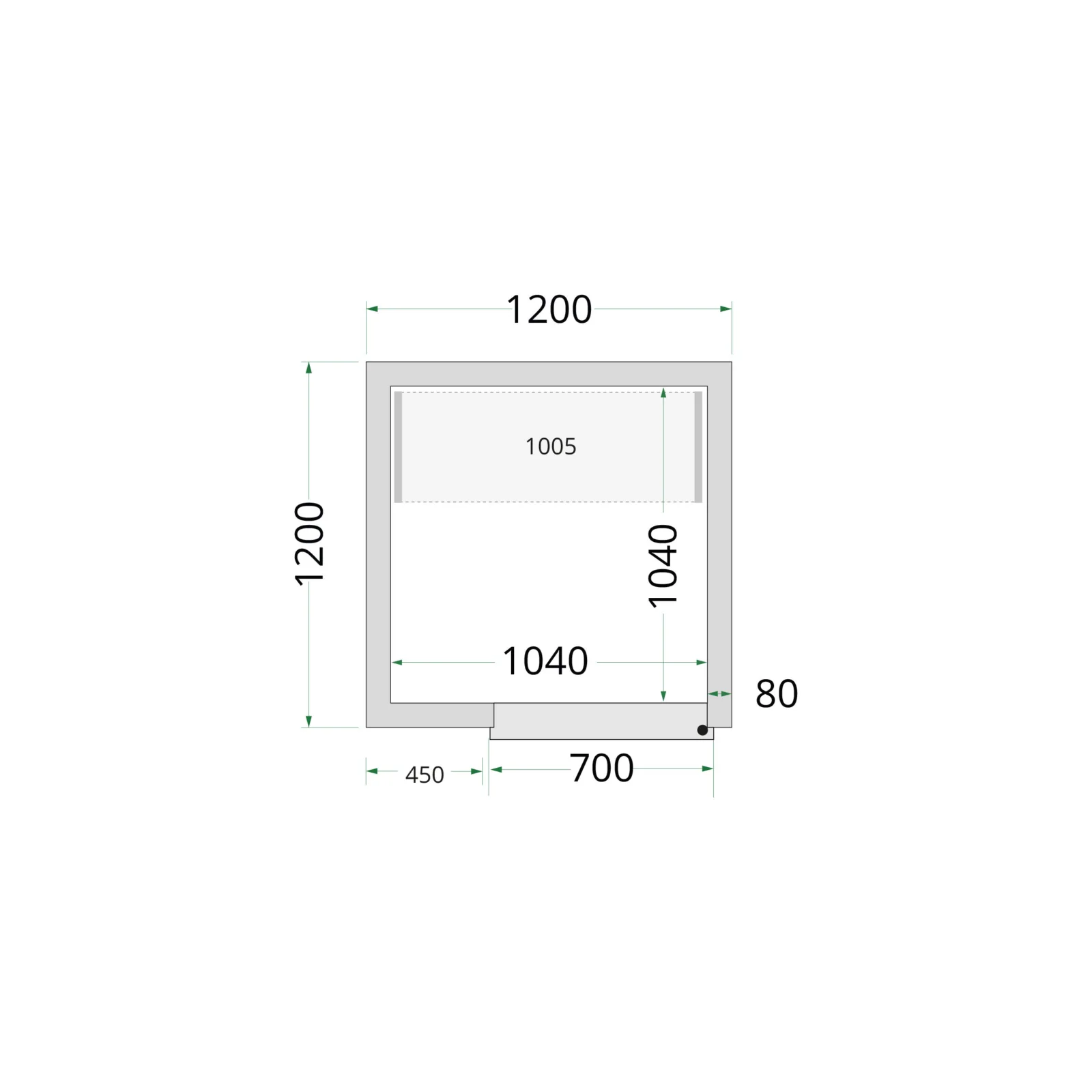 Cold Room 120x120x220 Cold Room Panels - Image 4
