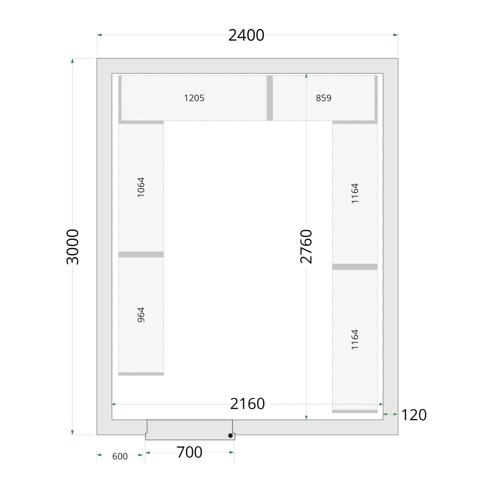 Cold Room 120x150x220 Cold Room Panels - Image 4