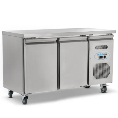 Double Hinged Door Counter Refrigerator