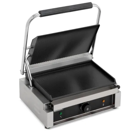 Extra Wide Single Smooth Contact Grill