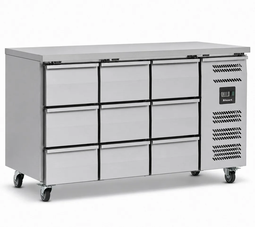 Nine Drawer Counter Refrigerator