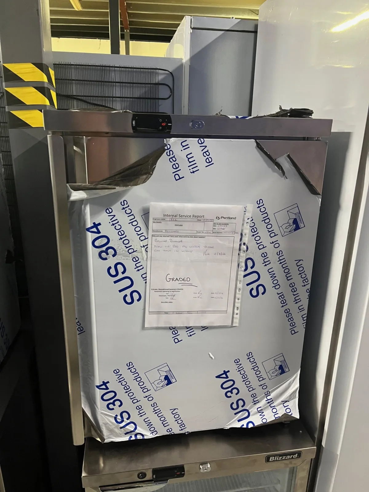 Single Hinged Door Under Counter Refrigerator