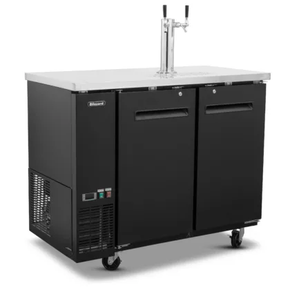 Slimline Double Keg Cooler With Riser And 2 x Taps