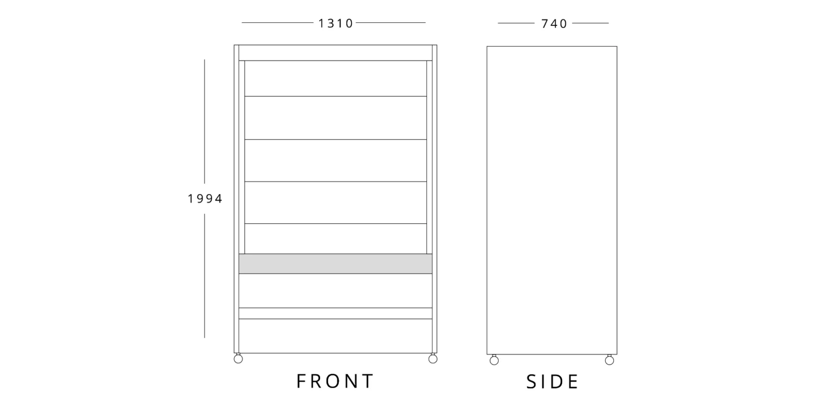 Stainless Steel Multideck 1310mm Wide - image 2