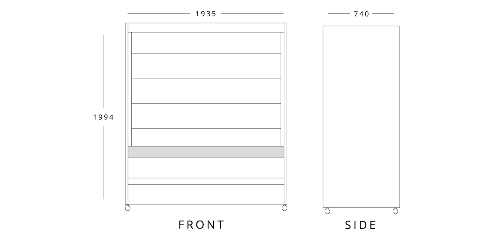 Stainless Steel Multideck 1935mm Wide - image 2
