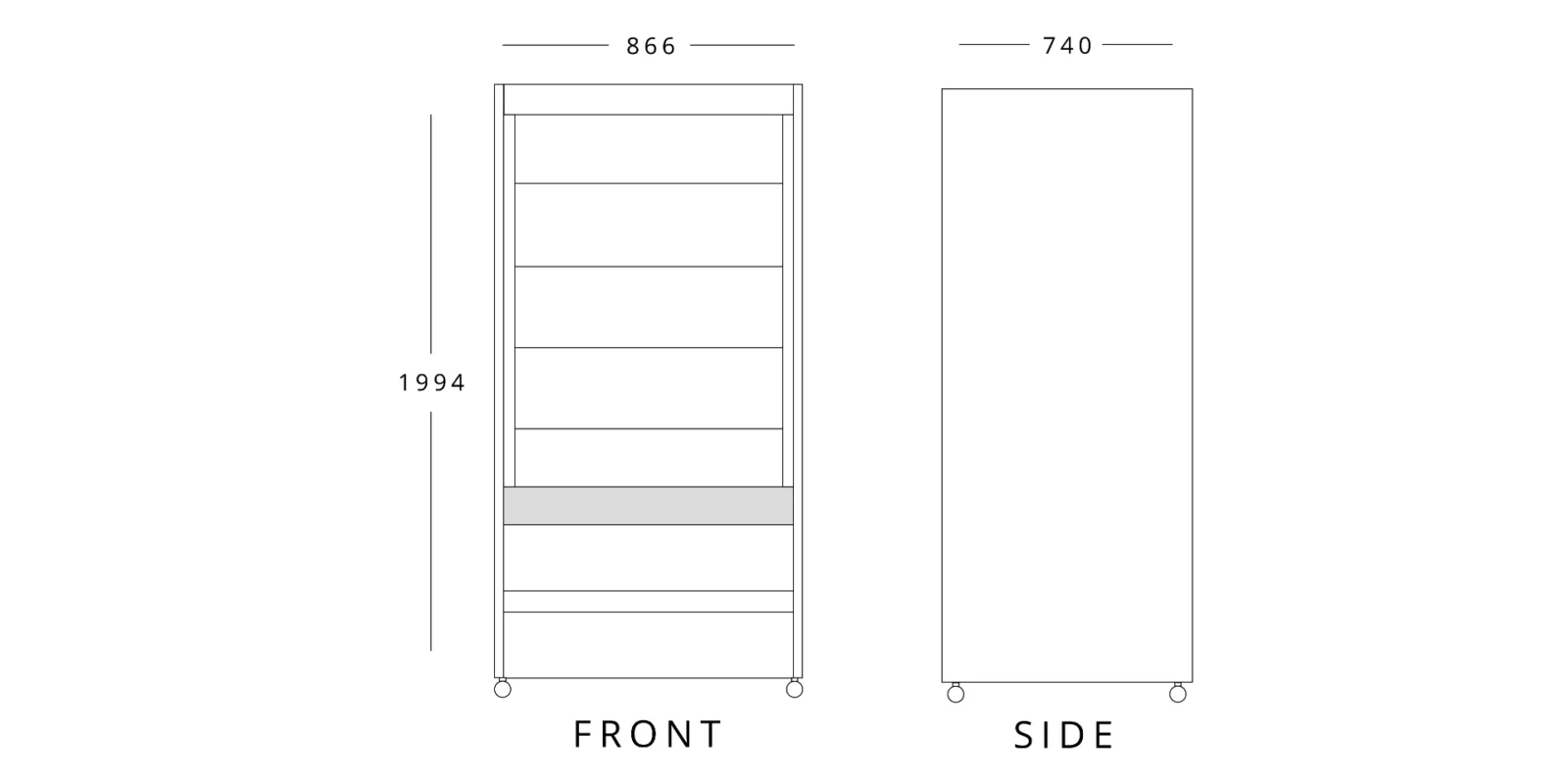 Stainless Steel Multideck 866mm Wide - image 2