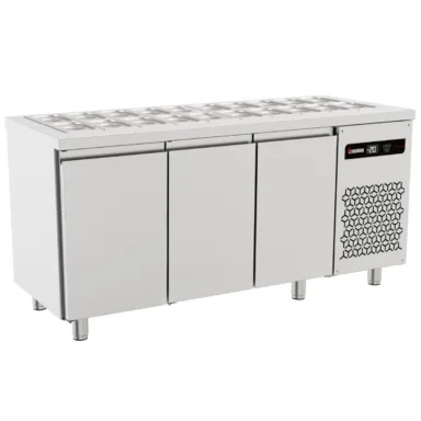 Triple Hinged Door Gastronorm Saladette