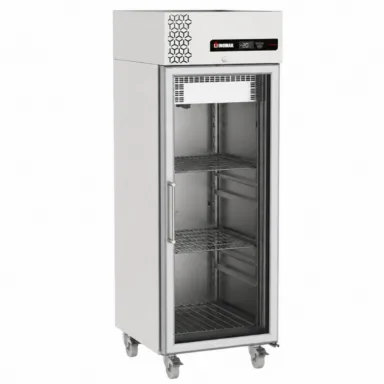 Upright Single Hinged Glass Door Heavy Duty Refrigerator