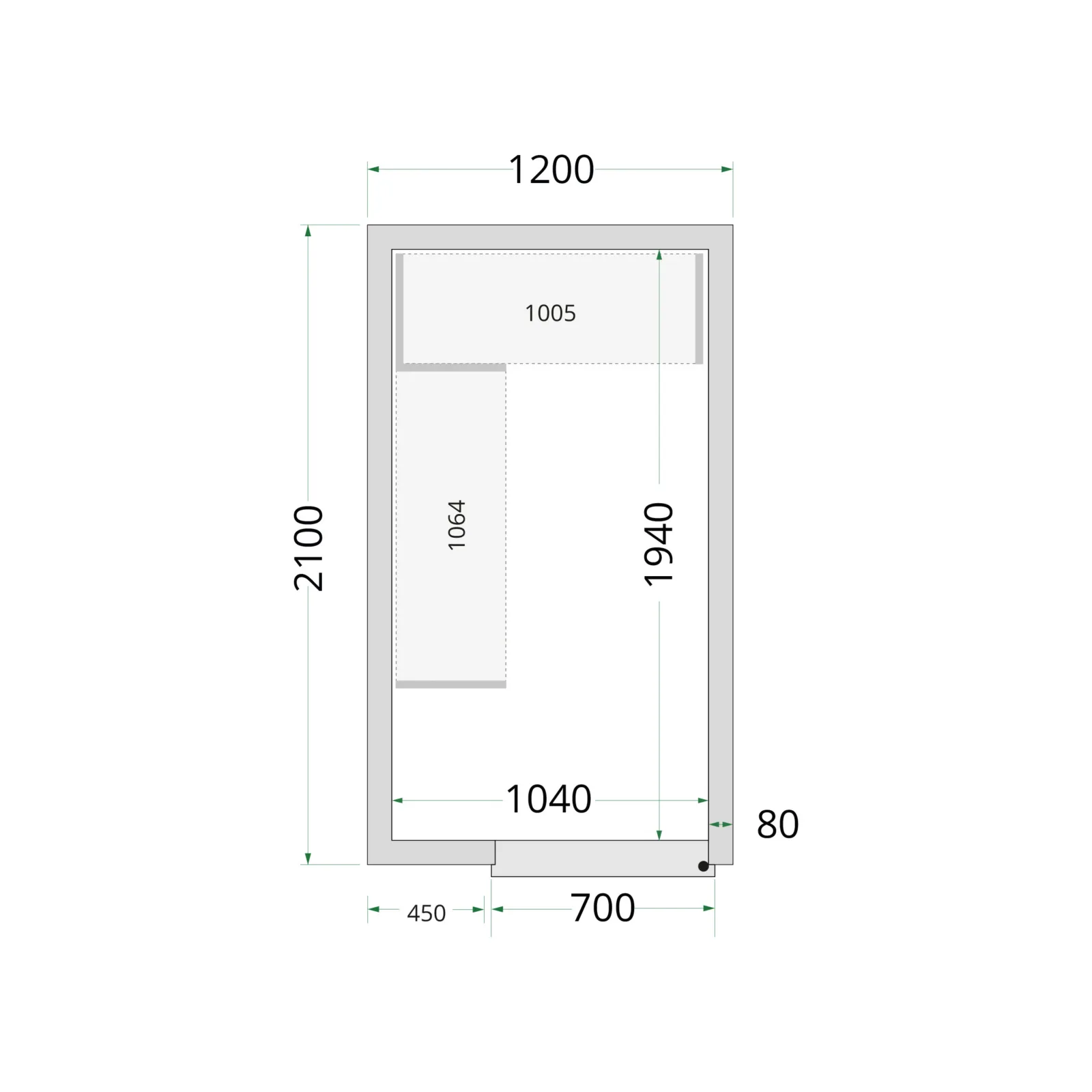 Cold Room 120x210x220 Cold Room Panels - Image 4