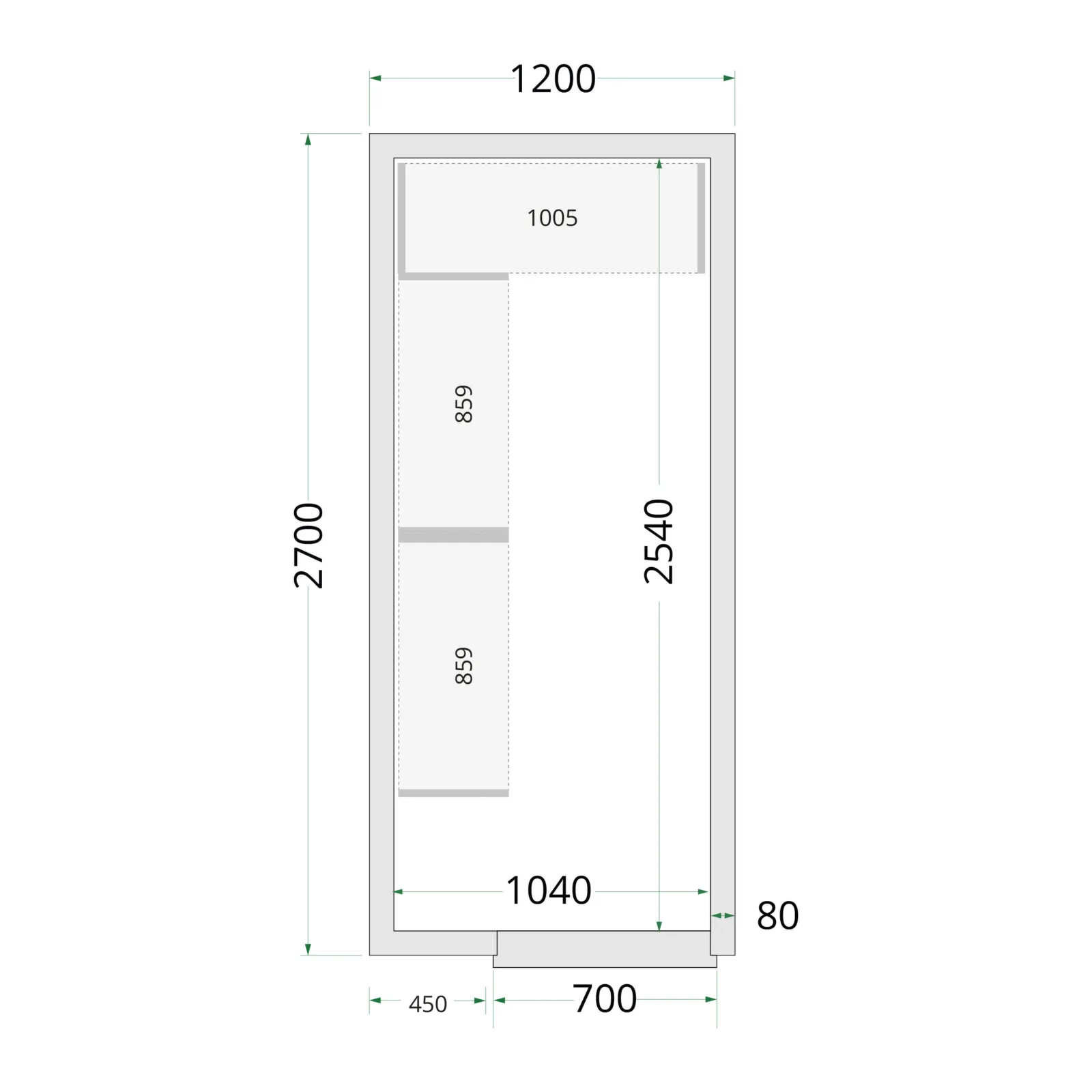 Cold Room 120x270x220 Cold Room Panels - Image 4