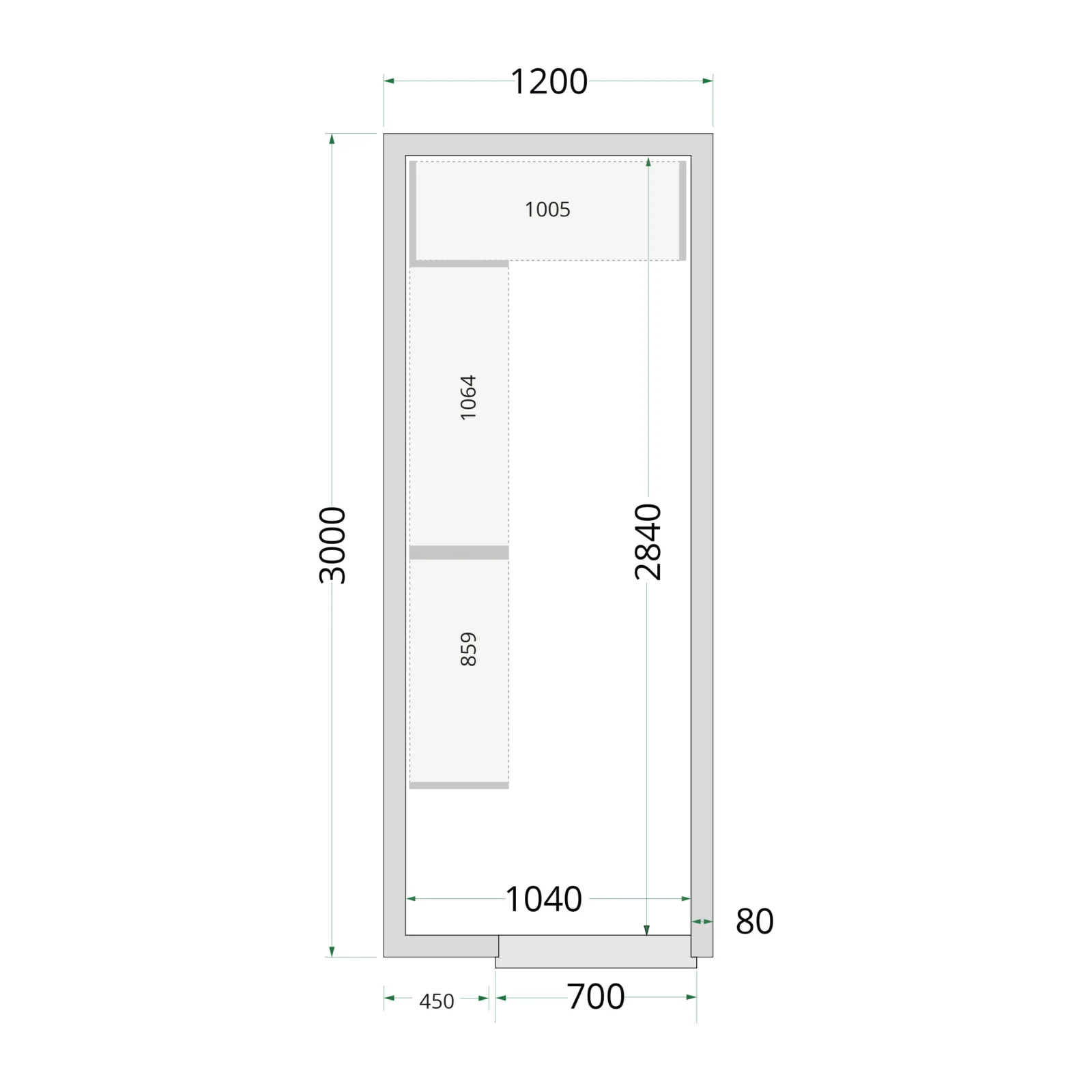 Cold Room 120x300x220 Cold Room Panels - Image 4