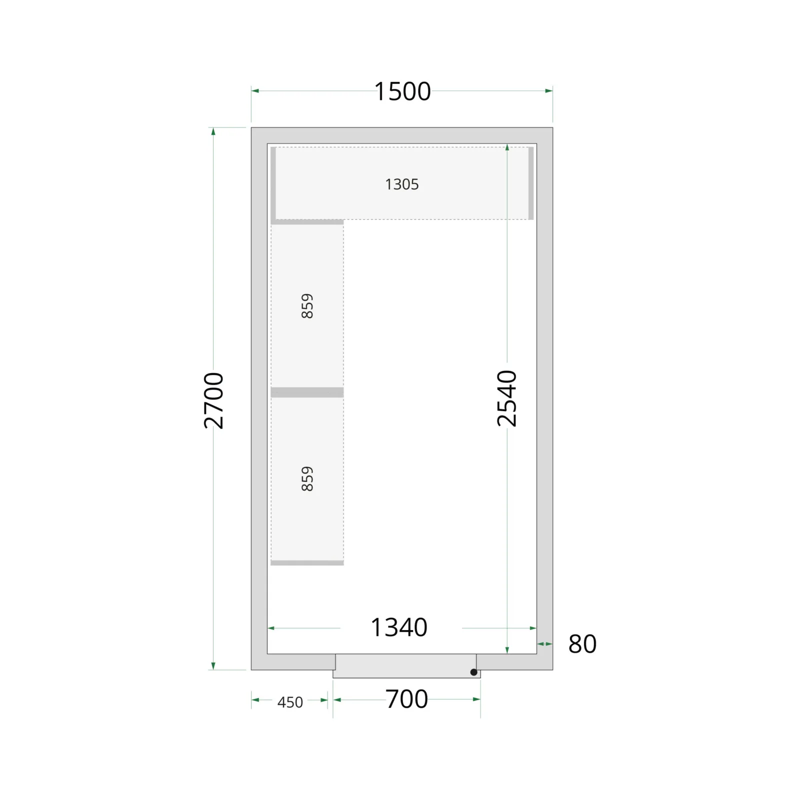 Cold Room 150x270x220 Cold Room Panels - Image 4