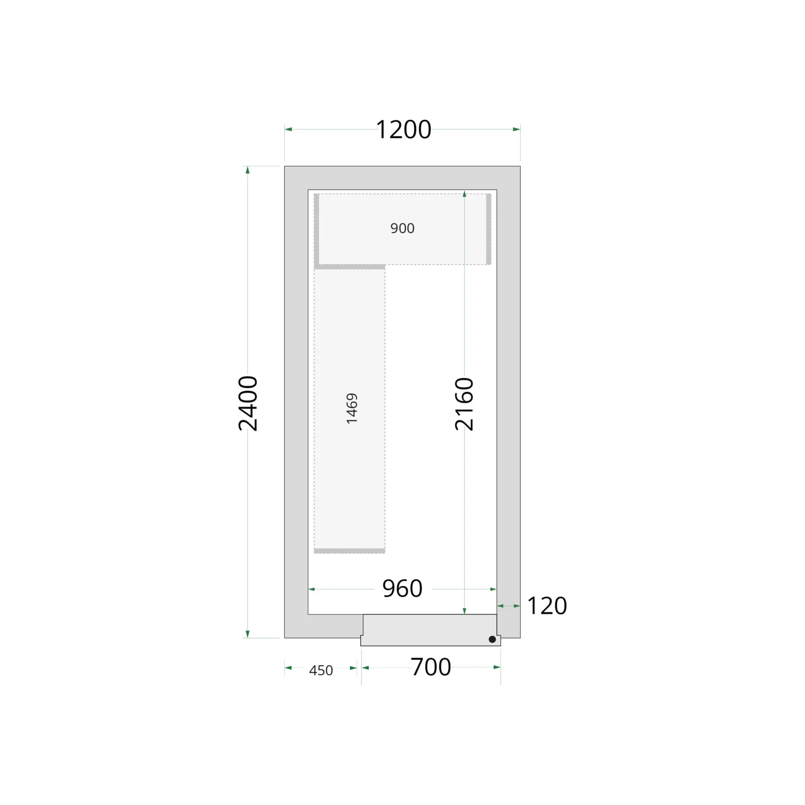 Cold Room 150x300x220 Cold Room Panels - Image 4