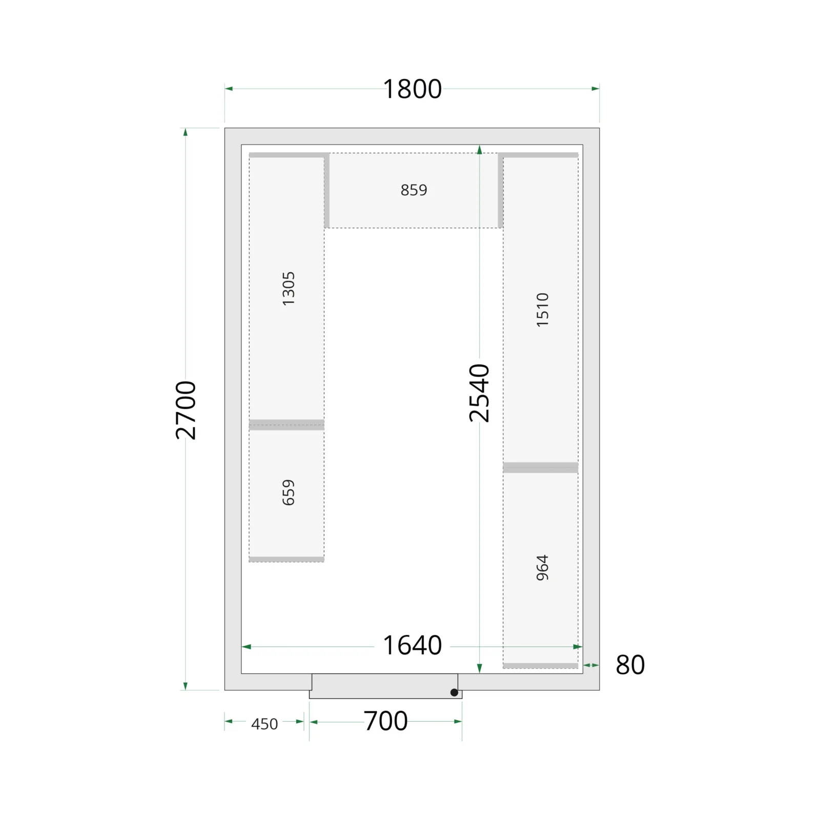 Cold Room 180x270x220 Cold Room Panels - Image 4