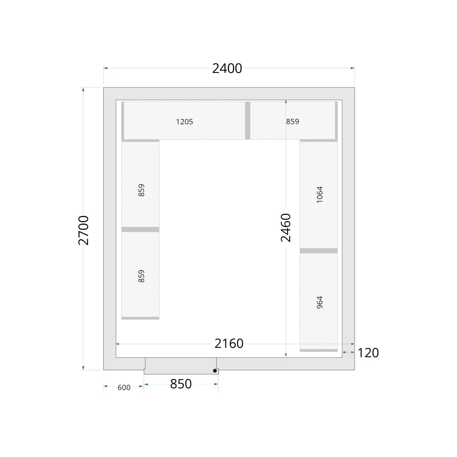 Cold Room 240x270x220 WD Coldroom Panels 120 mm - Image 4