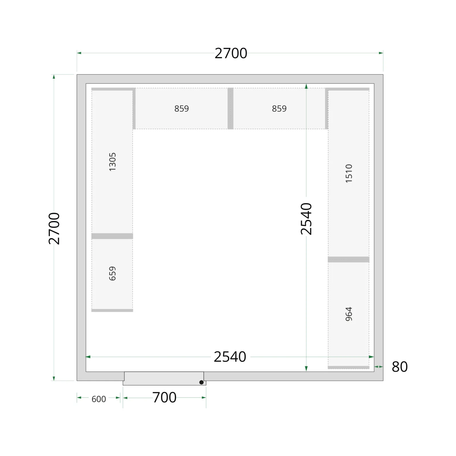 Cold Room 270x270x220 Cold Room Panels - Image 4