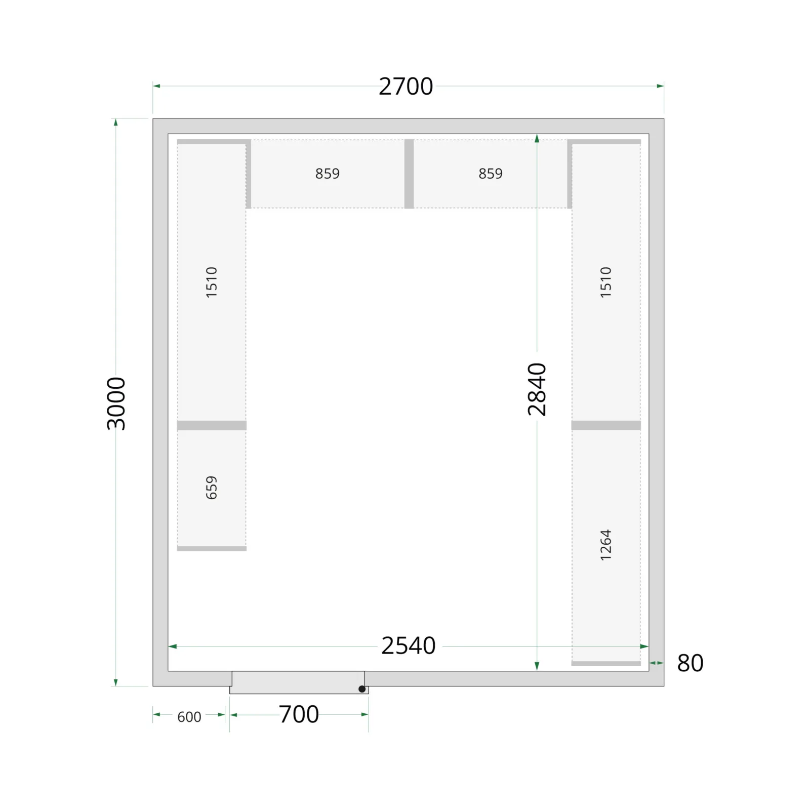 Cold Room 270x300x220 Cold Room Panels - Image 4